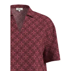 Women's V-Neck All-Over Printed Fluid Viscose Blouse s.Oliver image-5