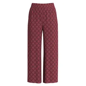 Pantalon culotte à motifs taille haute et ceinture élastique femme s.Oliver image-1