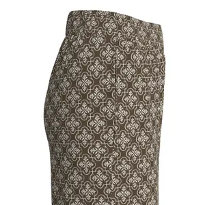 Pantalon culotte à motifs taille haute et ceinture élastique femme s.Oliver image-4