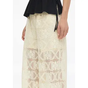Häkelspitzenhose mit elastischem Bund und weitem Bein für Frauen s.Oliver Airy image-3
