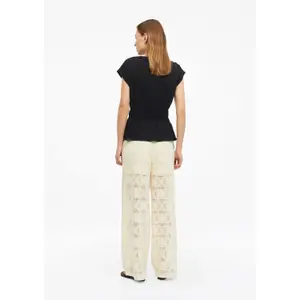 Häkelspitzenhose mit elastischem Bund und weitem Bein für Frauen s.Oliver Airy image-4