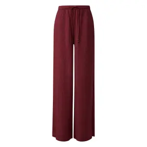 Wide Fit High Waist Casual Trousers Viscose Blend Women's s.Oliver image-0