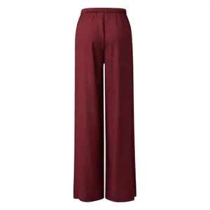 Wide Fit High Waist Casual Trousers Viscose Blend Women's s.Oliver image-1