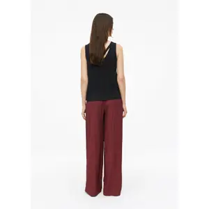 Wide Fit High Waist Casual Trousers Viscose Blend Women's s.Oliver image-4