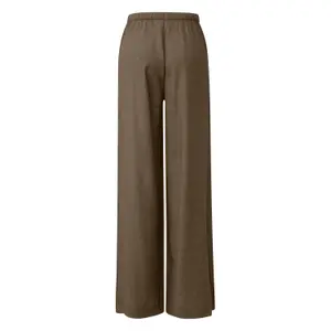 Wide Fit High Waist Casual Trousers Viscose Blend Women's s.Oliver image-1