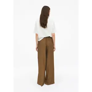 Wide Fit High Waist Casual Trousers Viscose Blend Women's s.Oliver image-4