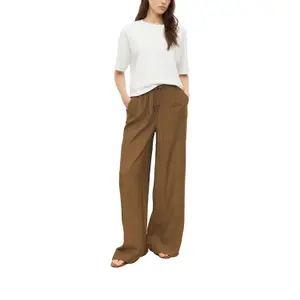 Wide Fit High Waist Casual Trousers Viscose Blend Women's s.Oliver image-6