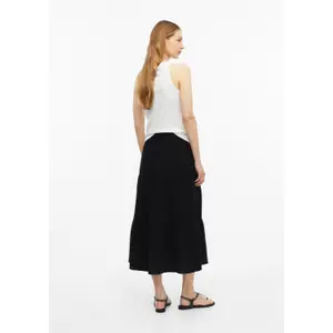 Strukturierter Midirock mit Rüschen und Seitentaschen für Damen s.Oliver image-4