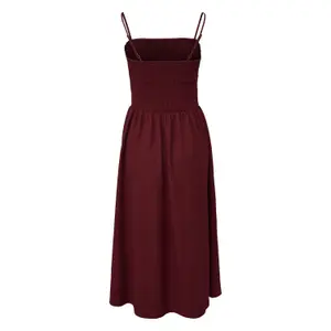 Ropa midi sin mangas de jersey con detalles fruncidos y tirantes finos mujer s.Oliver image-1