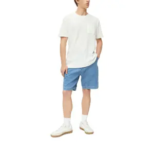 Mid-Rise High-Waisted Straight Leg Denim Shorts with Elasticated Waist s.Oliver Detroit image-6