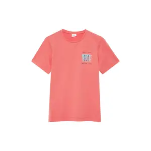 T-shirt med tryk foran og rund hals barn s.Oliver image-2