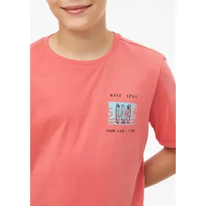 T-shirt med tryk foran og rund hals barn s.Oliver image-5