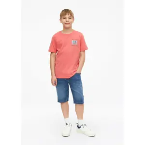 T-shirt med tryk foran og rund hals barn s.Oliver image-6