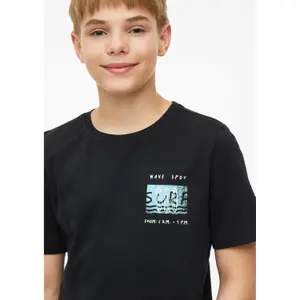 T-shirt med tryk foran og rund hals barn s.Oliver image-5