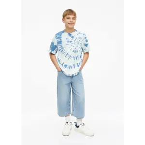 T-shirt batik oversize con mangas anchas y ribete de canalé para niño s.Oliver image-6