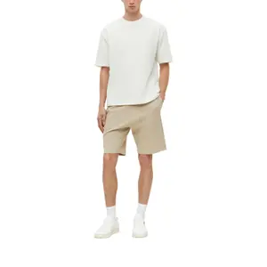 Mid-rise Relaxed Fit Bermuda Trousers Straight Leg Jersey Lined s.Oliver Detroit image-6
