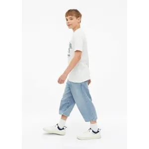 Loose Skater Jeans Straight Cut Mid-Rise Wide Leg Faded Look Child s.Oliver image-6