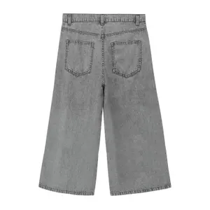 Loose Skater Jeans Straight Cut Mid-Rise Wide Leg Faded Look Child s.Oliver image-1