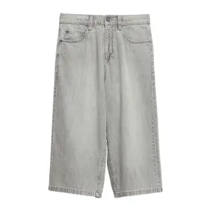 Loose Skater Jeans Straight Cut Mid-Rise Wide Leg Faded Look Child s.Oliver image-2