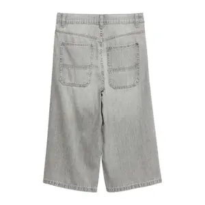 Loose Skater Jeans Straight Cut Mid-Rise Wide Leg Faded Look Child s.Oliver image-4