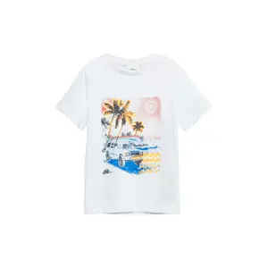 T-shirt med vändbar tryck fram och rundad hals barn s.Oliver image-2