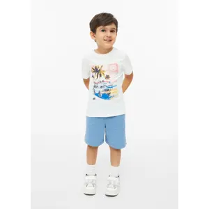 T-shirt med vändbar tryck fram och rundad hals barn s.Oliver image-6