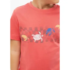 T-shirt med vändbar tryck fram och rundad hals barn s.Oliver image-5