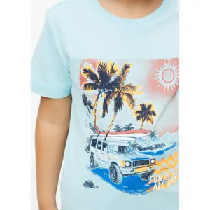 T-shirt med vendbar print foran og rund hals barn s.Oliver image-5