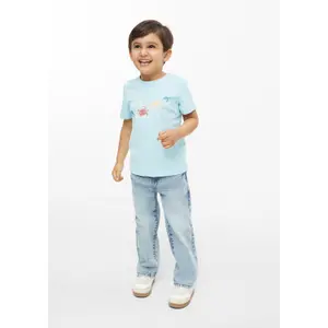 T-shirt med vändbar tryck fram och rundad hals barn s.Oliver image-6