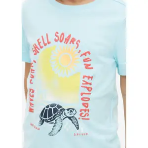 T-shirt med vändbar tryck fram och rundad hals barn s.Oliver image-5