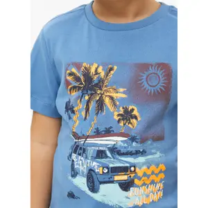 T-shirt med vändbar tryck fram och rundad hals barn s.Oliver image-5