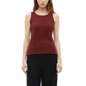 T-shirt με στρογγυλή λαιμόκοψη σε στενή γραμμή pomegranat γυναικείο s.Oliver image-2