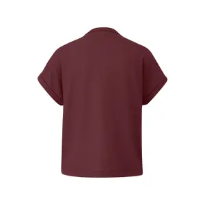 T-shirt structuré à col V et coupe décontractée col rond coupé ample grenade femme s.Oliver image-1