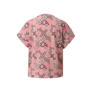 T-shirt structuré à col V et coupe décontractée col rond coupé ample grenade femme s.Oliver image-1