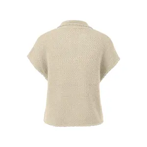 Pull en maille structurée à col V et manches larges femme s.Oliver image-1