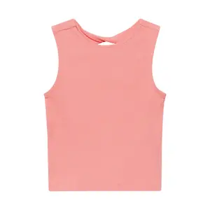 T-shirt sans manches en côtes avec cut-out et détail nœud fille s.Oliver image-2