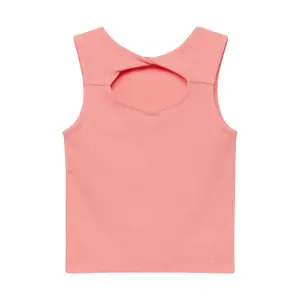 T-shirt sans manches en côtes avec cut-out et détail nœud fille s.Oliver image-4