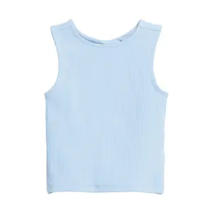 T-shirt sans manches en côtes avec cut-out et détail nœud fille s.Oliver image-2