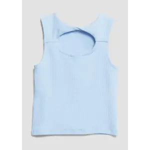 T-shirt sans manches en côtes avec cut-out et détail nœud fille s.Oliver image-3