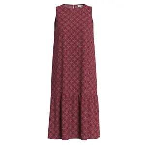 Robe sem mangas em viscose estampada e franzida senhora s.Oliver image-6
