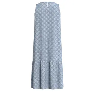 Robe sem mangas em viscose estampada e franzida senhora s.Oliver image-1