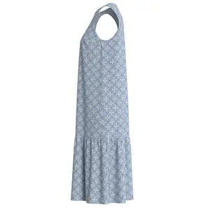 Robe sem mangas em viscose estampada e franzida senhora s.Oliver image-2