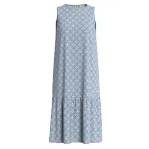 Robe sem mangas em viscose estampada e franzida senhora s.Oliver image-5