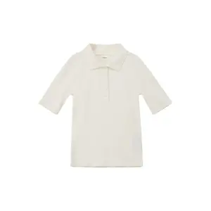 Polo coupe Slim en maille côtelée élastique fille s.Oliver image-0