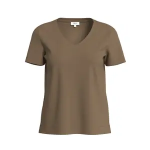 Women's Soft Cotton V-Neck T-Shirt with Side Slit s.Oliver image-6