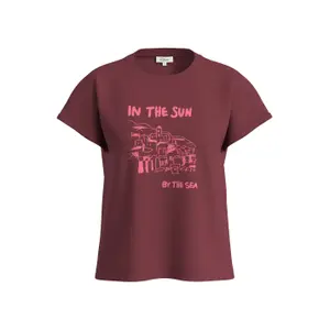 T-shirt sans manches en jersey de coton avec imprimé sur le devant col rond coupe ample grenade femme s.Oliver image-5