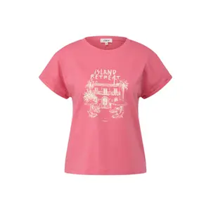 T-shirt sans manches en jersey de coton avec imprimé sur le devant femme s.Oliver image-1
