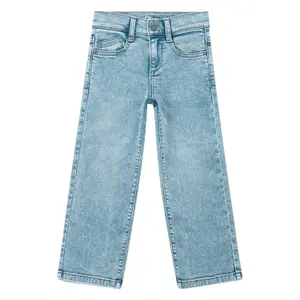 Baggy Jeans Relaxed Fit Mittelhohe Taille Weite Beine Used-Look Kind s.Oliver image-0
