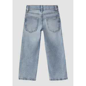 Baggy Jeans Relaxed Fit Mittelhohe Taille Weite Beine Used-Look Kind s.Oliver image-3
