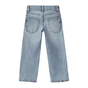Baggy Jeans Relaxed Fit Mittelhohe Taille Weite Beine Used-Look Kind s.Oliver image-4